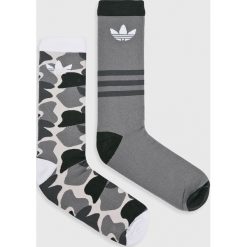 Adidas Originals - Skarpety (2-Pack). Szare skarpetki męskie adidas Originals, z bawełny. W wyprzedaży za 39,90 zł.