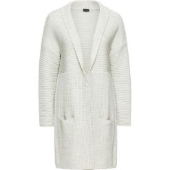 Sweter rozpinany bonprix szary kamienisty. Szare kardigany damskie marki bonprix, z dzianiny. Za 89,99 zł.