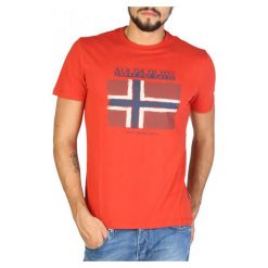 Napapijri Koszulka T-shirt N0YHX5. Koszulki męskie Napapijri, s, bez wzorów, z materiału, bez kołnierzyka, bez rękawów. Za 153,00 zł.