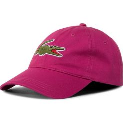 Czapka z daszkiem LACOSTE - RK4711 Rose Fushia Z04. Różowe czapki damskie Lacoste, bez wzorów, z bawełny. W wyprzedaży za 179,00 zł.