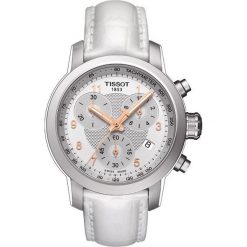 RABAT ZEGAREK TISSOT T-SPORT T055.217.16.032.01. Białe zegarki damskie marki TISSOT, ze stali. W wyprzedaży za 1628,01 zł.