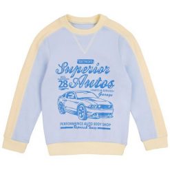 Garnamama Bluza Chłopięca 122 Niebieski. Niebieskie bluzy chłopięce rozpinane marki Garnamama, z bawełny. W wyprzedaży za 22,00 zł.