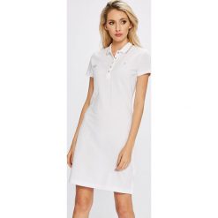 Tommy Hilfiger - Sukienka. Szare sukienki TOMMY HILFIGER, na co dzień, m, z bawełny, casualowe, z krótkim rękawem, mini, proste. Za 399,90 zł.
