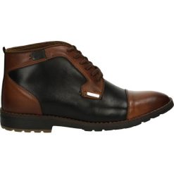 Botki męskie - WZ253 P BR-NE. Brązowe botki męskie marki Venezia, ze skóry. Za 249,00 zł.