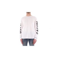 T-shirty z długim rękawem Calvin Klein Jeans J30J310404. Białe t-shirty męskie Calvin Klein Jeans, s, bez wzorów, z jeansu, bez kołnierzyka, długie. Za 230,46 zł.