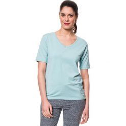 T-shirty damskie: Koszulka „Parky” w kolorze turkusowym