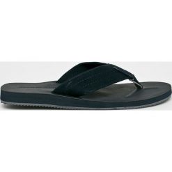 Jack & Jones - Japonki. Niebieskie kapcie męskie Jack & Jones, ze skóry. W wyprzedaży za 99,90 zł.