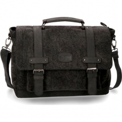 Torba w kolorze antracytowym na laptopa - (S)39 x (W)29 x (G)12 cm. Szare torby na laptopa marki Pepe Jeans, w paski, z materiału. W wyprzedaży za 519,95 zł.