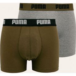 Puma - Bokserki (2-pack). Niebieskie bokserki męskie Puma, z nadrukiem, z dzianiny. W wyprzedaży za 69,90 zł.