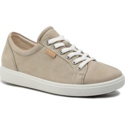 Półbuty ECCO - Soft 7 W 43000301023 Sage. Brązowe półbuty damskie ecco, ze skóry. W wyprzedaży za 399,00 zł.