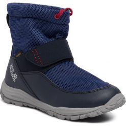 Śniegowce JACK WOLFSKIN - Kiwi Wt Texapore Mid K 4036201 S Dark Blue/Red. Niebieskie śniegowce chłopięce Jack Wolfskin, bez zapięcia. W wyprzedaży za 199,00 zł.