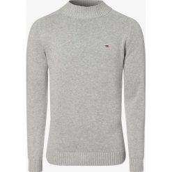 Tommy Jeans - Sweter męski, szary. Szare swetry męskie Tommy Jeans, m, bez wzorów, z jeansu, ze stójką, bez kaptura. Za 399,95 zł.