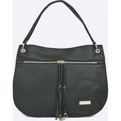 Pierre Cardin - Torebka. Czarne torebki klasyczne damskie marki Pierre Cardin, w paski, z materiału, casualowe, na ramię, duże, bez dodatków. W wyprzedaży za 239,90 zł.