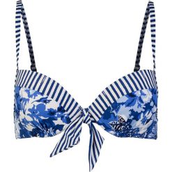 Biustonosz bikini w kolorze niebieskim. Niebieskie biustonosze push up marki Short Stories, z materiału. W wyprzedaży za 108,95 zł.