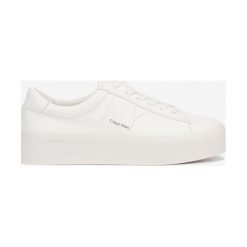 Calvin Klein Jamella Tenisówki Biały. Białe trampki i tenisówki damskie Calvin Klein, bez wzorów, z materiału, bez zapięcia. Za 542,95 zł.