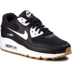 Buty NIKE - Air Max 90 325213 055 Black/White/Gum Light Brown. Czarne buty sportowe damskie Nike, na co dzień, bez wzorów, ze skóry ekologicznej, bez obcasa, na płaskiej podeszwie, bez zapięcia. W wyprzedaży za 499,00 zł.