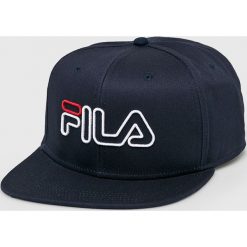 Fila - Czapka. Białe czapki męskie Fila, bez wzorów, z bawełny. W wyprzedaży za 89,90 zł.