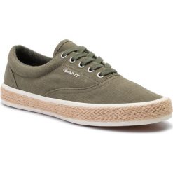 Espadryle GANT - Fresno 18638393 Khaki Green G77. Zielone espadryle męskie GANT, bez wzorów, z tworzywa sztucznego. W wyprzedaży za 239,00 zł.