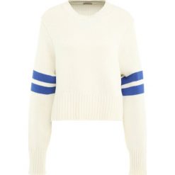 Swetry klasyczne damskie: MRZ FELPA PARICOLLO Sweter offwhite/royal blue
