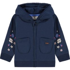 Bluza w kolorze granatowym. Niebieskie bluzy niemowlęce Tom Tailor Kids, z haftami, z bawełny, bez rękawów, bez kaptura. W wyprzedaży za 65,95 zł.