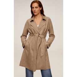 Mango - Trencz Nana. Szare kurtki damskie Mango, s, w paski, z elastanu, klasyczne, bez kaptura. Za 229,90 zł.