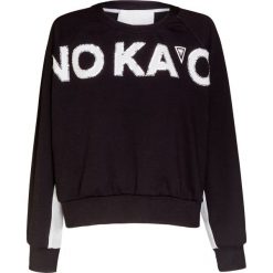 Bluza No Ka'Oi LOGO. Czarne bluzy damskie z nadrukiem, z tkaniny. W wyprzedaży za 530,00 zł.