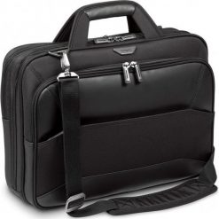 Targus Mobile VIP15.6" Large Topload czarna. Czarne torby na laptopa Targus, bez wzorów, z poliesteru. Za 279,00 zł.