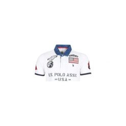 Koszulki polo z krótkim rękawem U.S Polo Assn. HUNTER POLO. Białe koszulki męskie U.S. Polo Assn., s, bez wzorów, z krótkim rękawem. Za 339,20 zł.