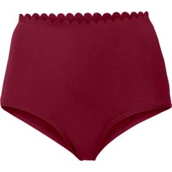 Figi bikini shape bonprix bordowy. Czerwone stroje kąpielowe damskie bonprix, bez wzorów. Za 49,99 zł.