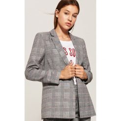 Marynarka w kratę - Wielobarwn. Szare marynarki damskie House, s, bez wzorów. Za 159,99 zł.
