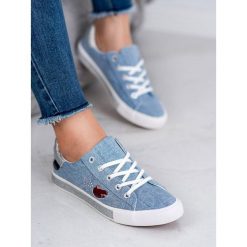 Trampki z brokatem. Trampki i tenisówki damskie KYLIE, bez wzorów, bez zapięcia. Za 79,00 zł.
