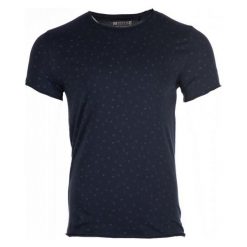 T-shirty męskie: Mustang T-Shirt Męski Aop L Ciemnoniebieski