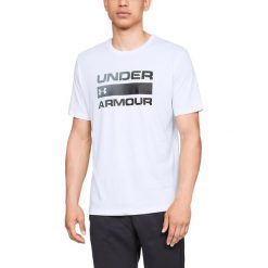 Under Armour Team Issue Wordmark Koszulka Biały. Białe podkoszulki męskie Under Armour, l, z nadrukiem, z bawełny, bez kołnierzyka, z krótkim rękawem, krótkie. Za 128,95 zł.