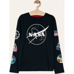 Blukids - Longsleeve dziecięcy 140-170 cm. Niebieskie t-shirty chłopięce Blukids, z nadrukiem, z bawełny, z długim rękawem. Za 59,90 zł.