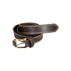 Pasek skórzany. Pomarańczowe paski męskie marki No brand, w paski, ze skóry, sportowe. Za 79,99 zł.