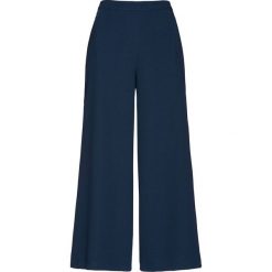 Spodnie culotte 7/8 Premium bonprix ciemnoniebieski. Niebieskie spodnie damskie bonprix. Za 129,99 zł.