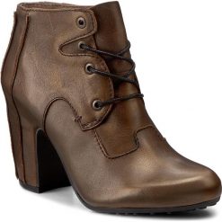 Botki FLY LONDON - Axisfly P144139004 Olive. Brązowe buty zimowe damskie Fly London, ze skóry. W wyprzedaży za 339,00 zł.