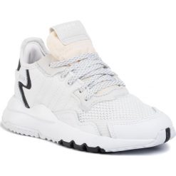 Buty adidas - Nite Jogger C EE6476 Ftwht/Ftwht/Crywht. Białe półbuty dziewczęce Adidas, na sznurówki. Za 249,00 zł.