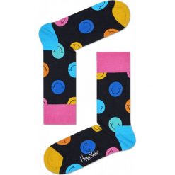Skarpety Happy Socks (SMI01-9001). Czarne skarpetki damskie marki Happy Socks, z bawełny. Za 29,99 zł.