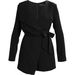 Kombinezony damskie: Lavish Alice ASYMMETRIC FOLD OVER PLAYSUIT Kombinezon black
