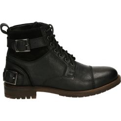 Botki męskie - 60986 O-S BLA. Czarne bez kategorii Venezia, ze skóry. Za 359,00 zł.