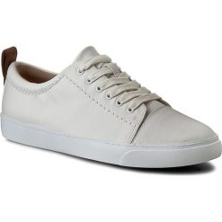 Sneakersy CLARKS - Glove Echo 261186374 White Leather. Białe półbuty damskie marki Clarks, ze skóry. Za 329,00 zł.