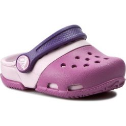 Klapki CROCS - Electro II Clog 15608 Wild Orchid/Ballerina Pink. Różowe sandały dziewczęce Crocs, z tworzywa sztucznego, bez zapięcia. Za 139,00 zł.