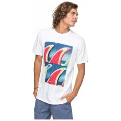 Quiksilver T – Shirt Męski Ssclafinfanatic M Tees wbb0 White Xl. Białe t-shirty męskie marki Quiksilver, xl, z nadrukiem, z bawełny, z krótkim rękawem. Za 125,00 zł.