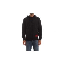 Bluzy Calvin Klein Jeans K10K102711 LOGO BADGE. Czarne bluzy męskie Calvin Klein Jeans, s, bez wzorów, z jeansu, bez kołnierzyka, bez rękawów, bez kaptura. Za 397,52 zł.