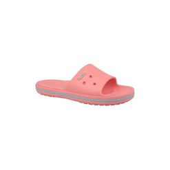 Klapki Crocs Crocband III Slide 205733-7H5. Pomarańczowe klapki damskie Crocs, bez wzorów, bez obcasa. Za 119,99 zł.
