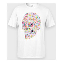 Koszulka męska Abstract Skull. Koszulki męskie MegaKoszulki, m, bez wzorów, z bawełny, z podwójnym kołnierzykiem, bez rękawów. Za 49,90 zł.