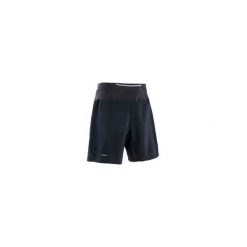 Spodenki Do Biegania W Terenie Męskie. Czarne spodenki sportowe męskie EVADICT, xl, bez wzorów, z elastanu, do biegania. Za 69,99 zł.