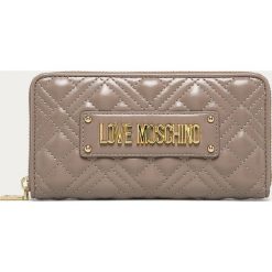 Love Moschino - Portfel. Szare portfele damskie Love Moschino, bez wzorów, ze skóry ekologicznej. Za 429,90 zł.