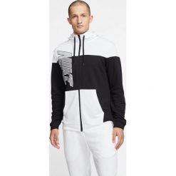 Nike Dri-FIT Bluza Czarny Biały. Czarne bluzy męskie Nike, xl, z nadrukiem, z poliesteru, bez kołnierzyka, bez rękawów, bez kaptura. Za 257,95 zł.